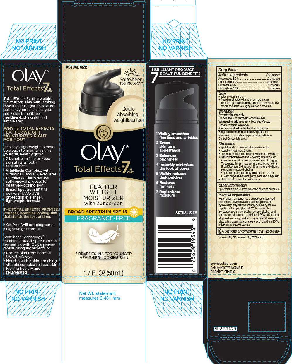 Olay Total Effects Feather Weight Moisturizer