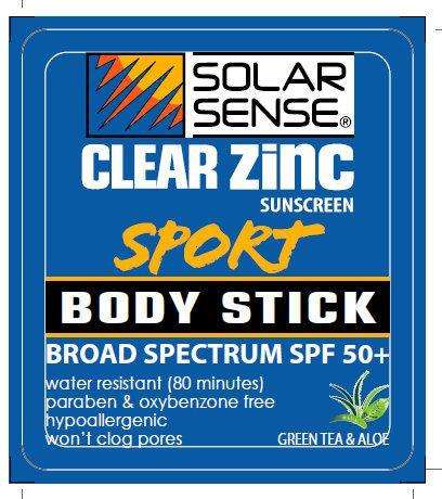 SOLAR SENSE CLEAR ZINC SUNSCREEN SPORT BROAD SPECTRUM SPF 50 Plus