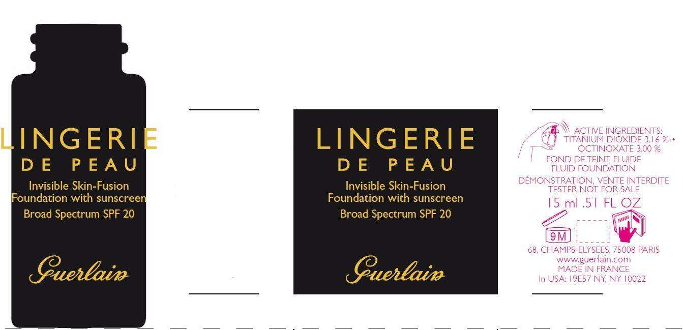 LINGERIE DE PEAU INVISIBLE SKIN-FUSION FOUNDATION WITH SUNSCREEN BROAD SPECTRUM SPF 20 31 AMBRE PALE