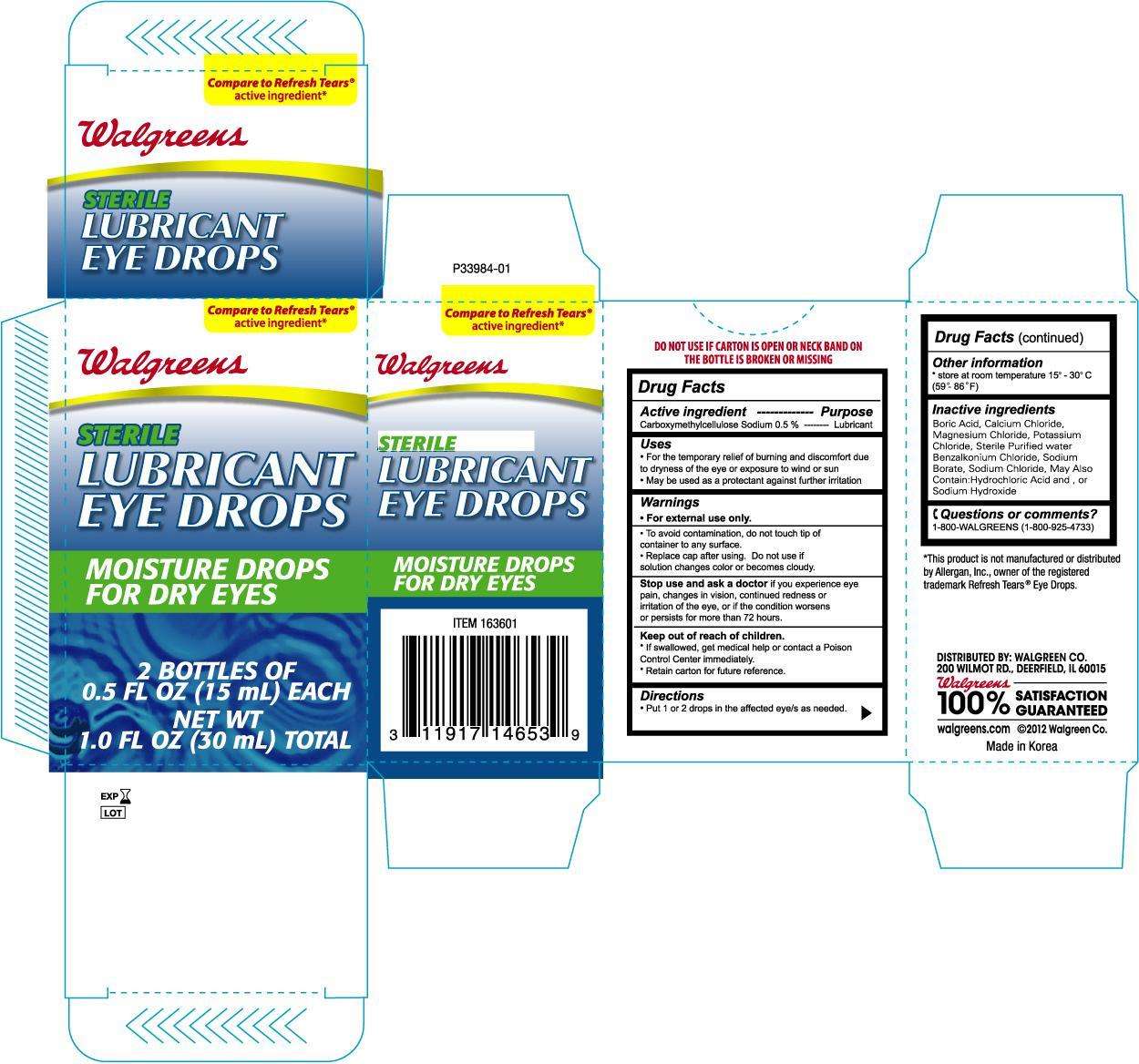 WALGREENS LUBRICANT EYE