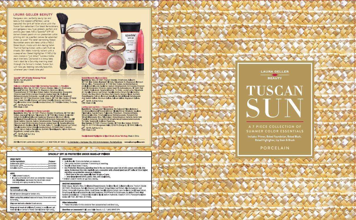 LAURA GELLER BEAUTY TUSCAN SUN SPACKLE SPF 30 PROTECTIVE UNDER MAKE-UP PRIMER PORCELAIN