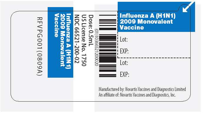 Influenza A (H1N1) 2009 Monovalent Vaccine