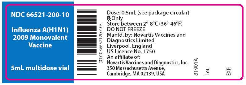 Influenza A (H1N1) 2009 Monovalent Vaccine