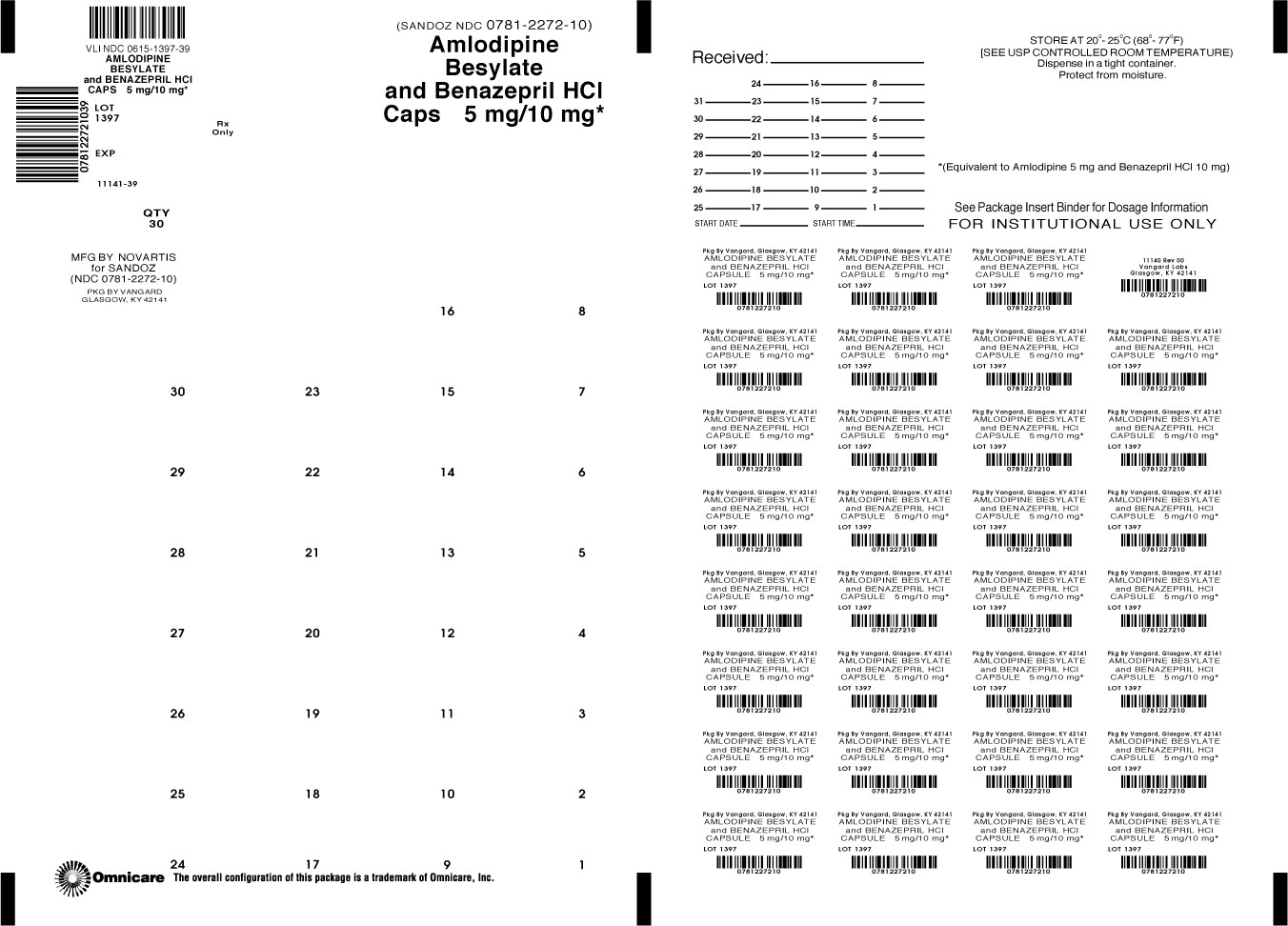 amlodipine besylate and benazepril hydrochloride