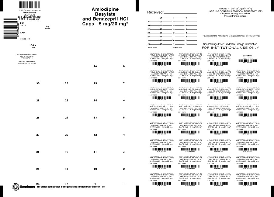 amlodipine besylate and benazepril hydrochloride