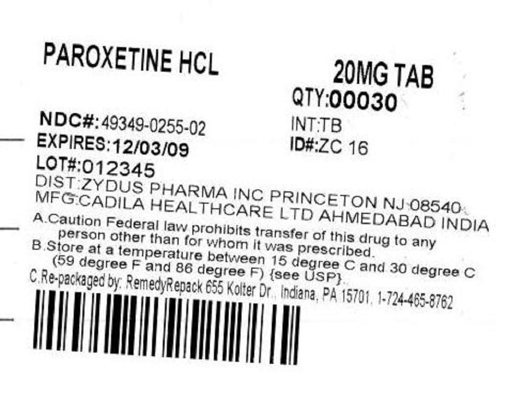 Paroxetine Hydrochloride