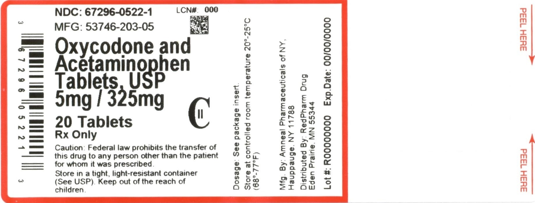 Oxycodone and Acetaminophen