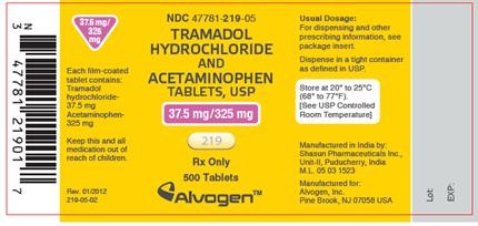 Tramadol Hydrochloride and Acetaminophen