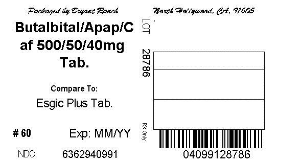 butalbital, acetominophen and caffeine