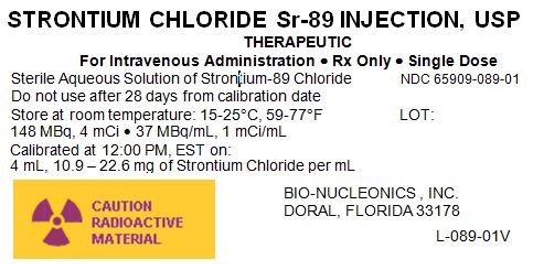 STRONTIUM CHLORIDE Sr-89