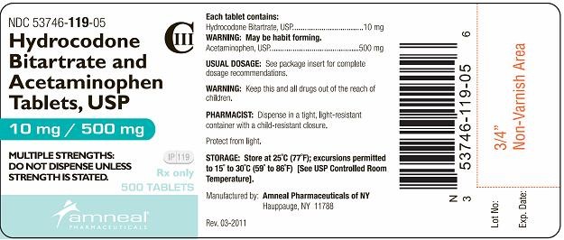 Hydrocodone Bitartrate and Acetaminophen