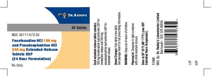 Fexofenadine HCl and Pseudoephedrine HCl 