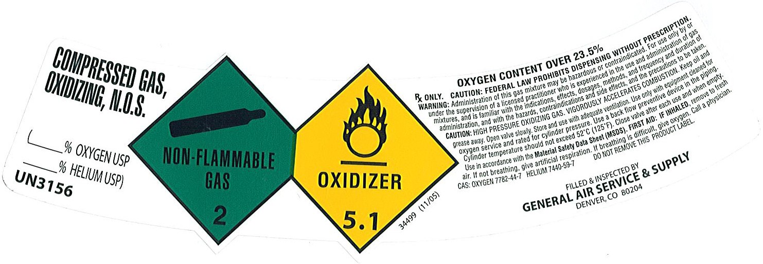 Helium/Oxygen Mixture 80/20