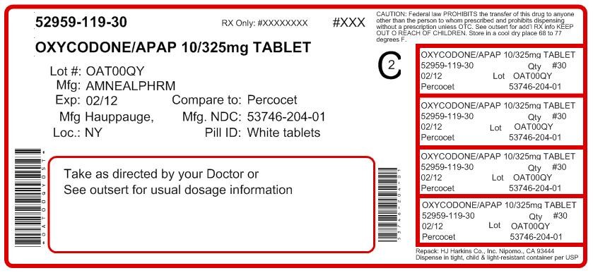 Oxycodone and Acetaminophen