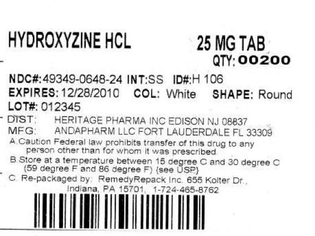 Hydroxyzine Hydrochloride