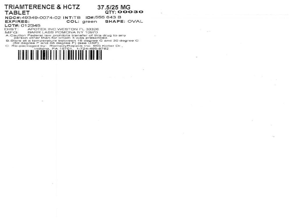 TRIAMTERENE AND HYDROCHLOROTHIAZIDE