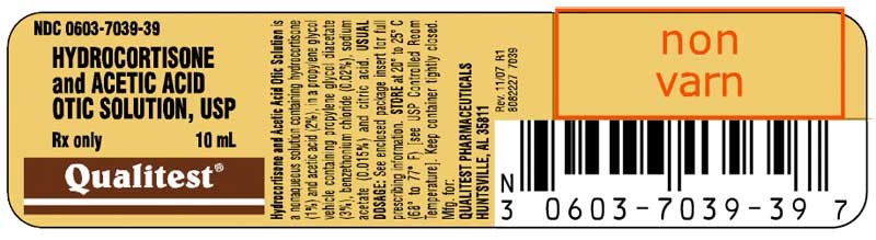 Hydrocortisone and Acetic Acid