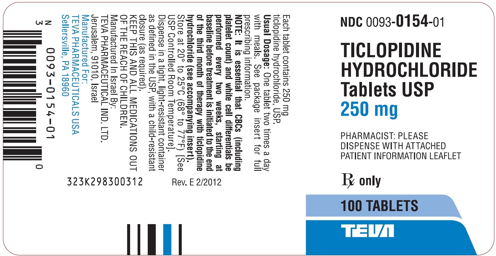 Ticlopidine Hydrochloride