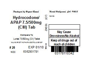 HYDROCODONE BITARTRATE AND ACETAMINOPHEN