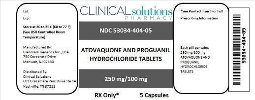 Atovaquone and Proguanil Hydrochloride