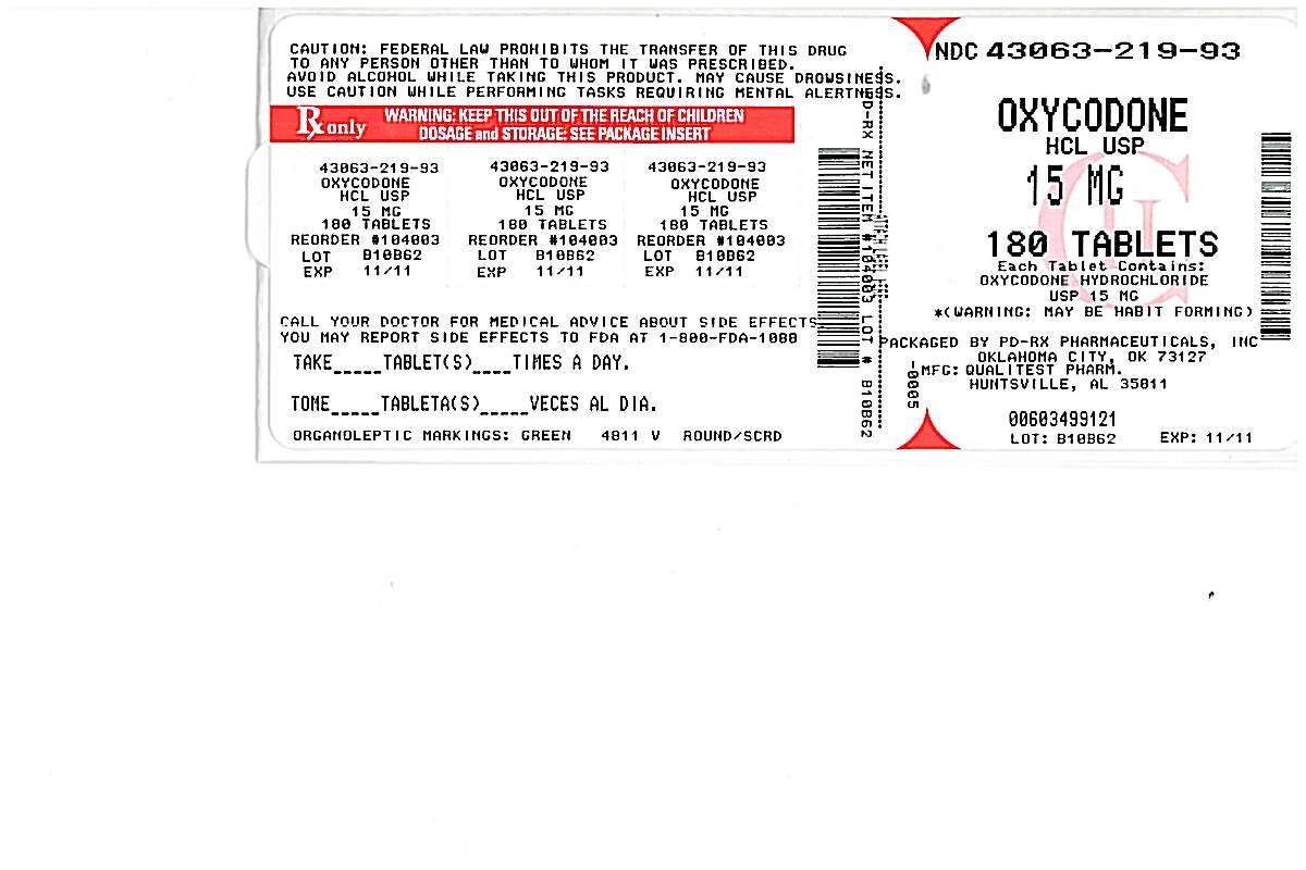 OXYCODONE HYDROCHLORIDE