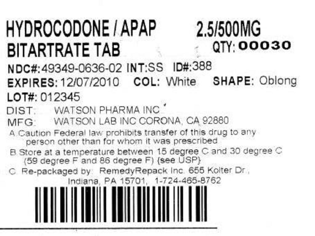 Hydrocodone Bitartrate and Acetaminophen