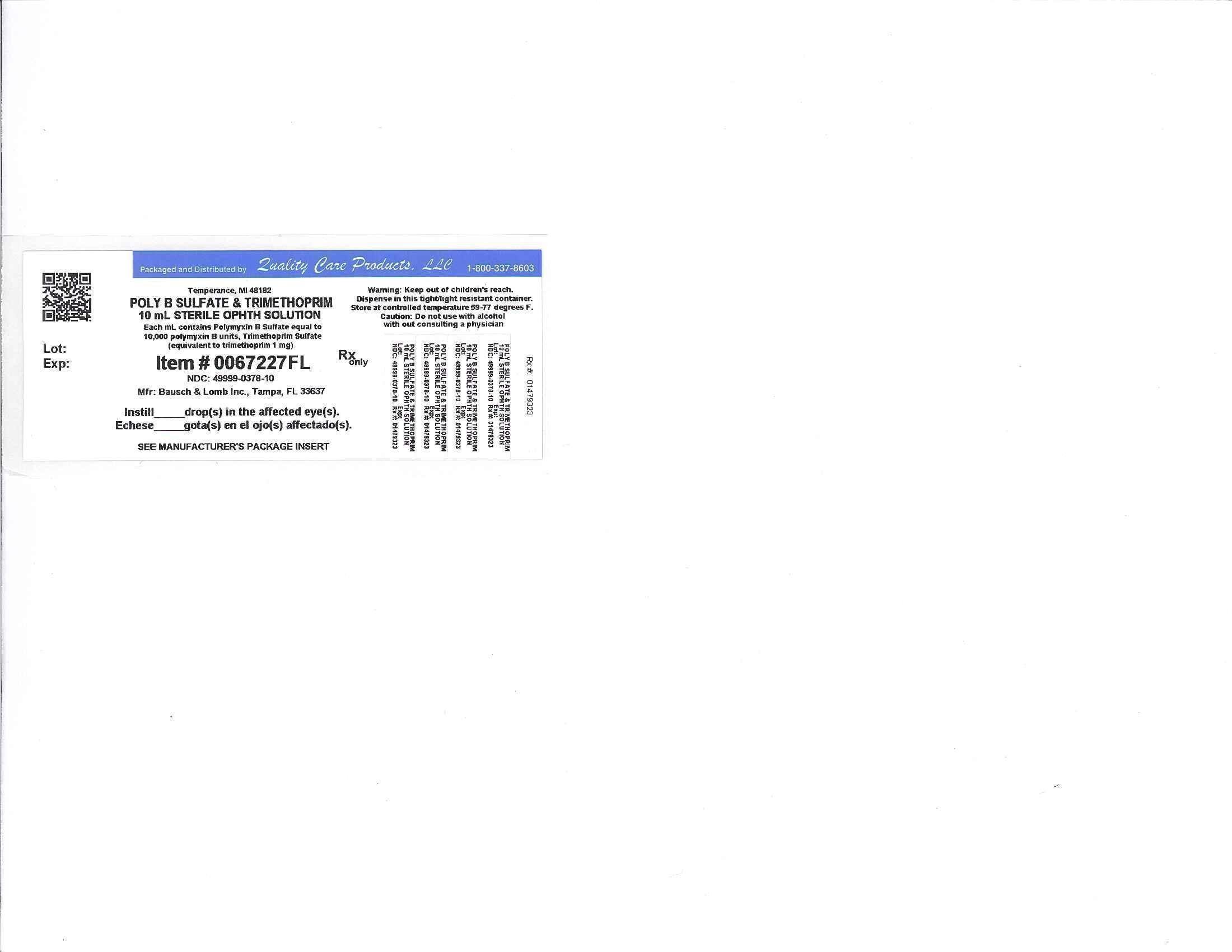 Polymyxin B Sulfate and Trimethoprim