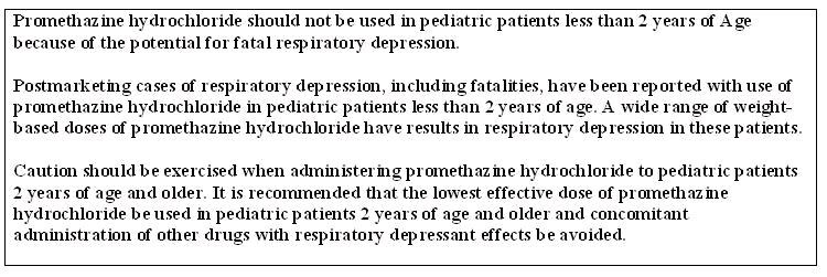 Promethazine Hydrochloride and Phenylephrine Hydrochloride