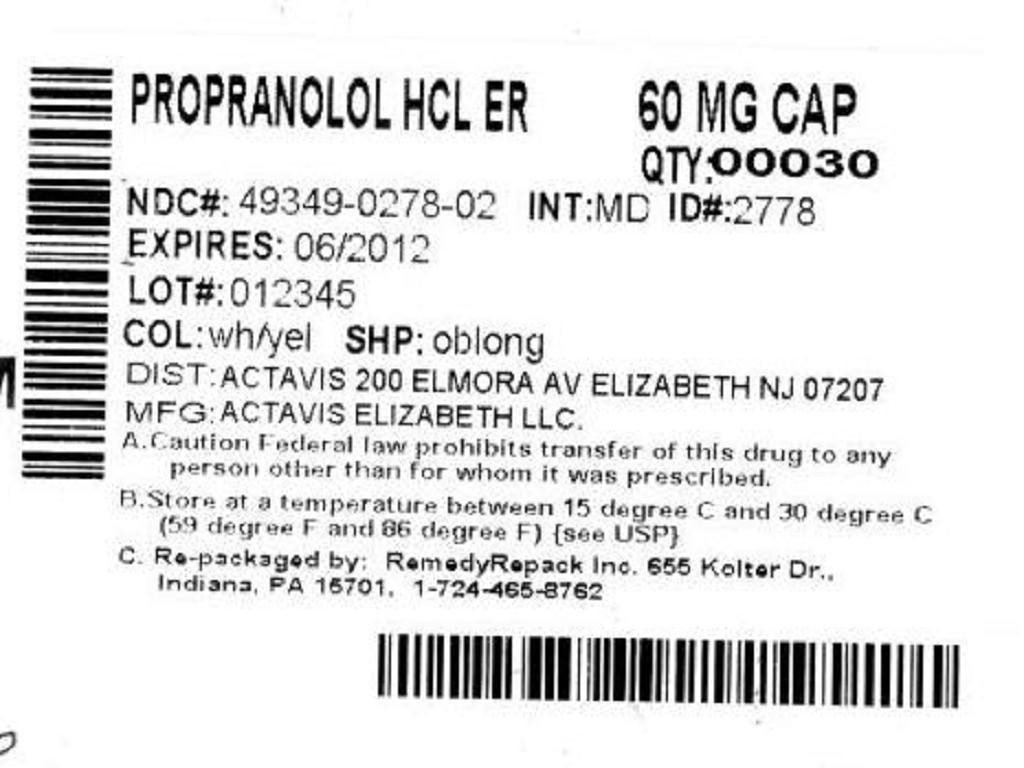 Propranolol Hydrochloride