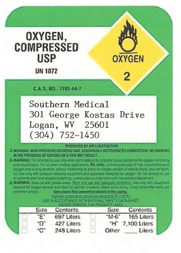 Southern Medical Oxygen, Compressed