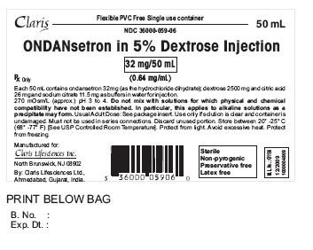 Ondansetron hydrochloride and dextrose