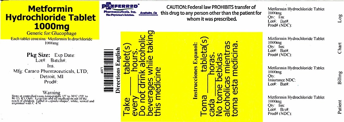 METFORMIN HYDROCHLORIDE