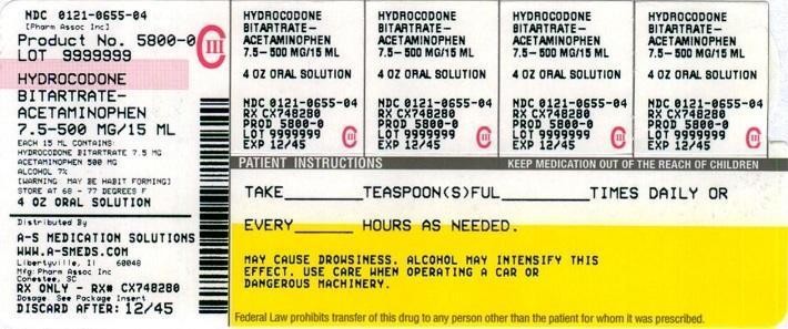 Hydrocodone Bitartrate and Acetaminophen