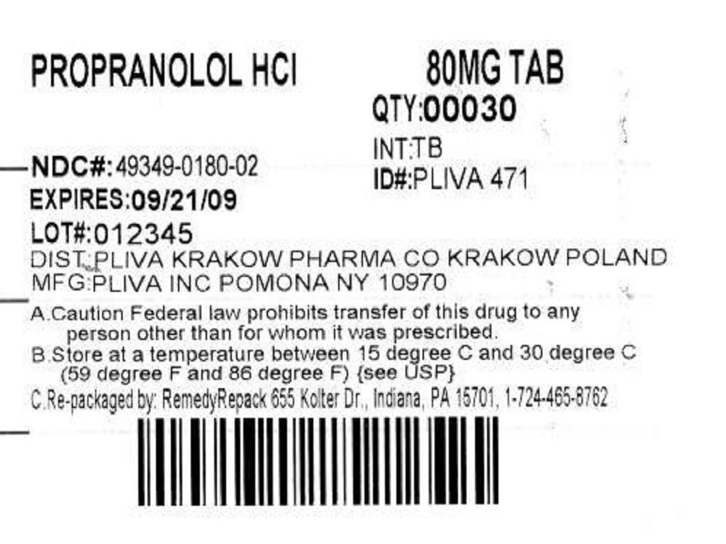 Propranolol Hydrochloride